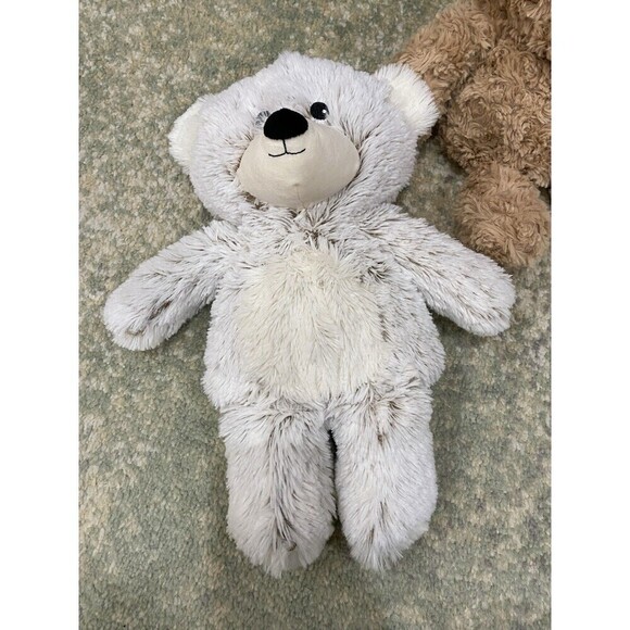 SET (2) Warmies Soothing Therapy Marshmallow & Brown Bear Plushes Microwavable - Picture 10 of 10